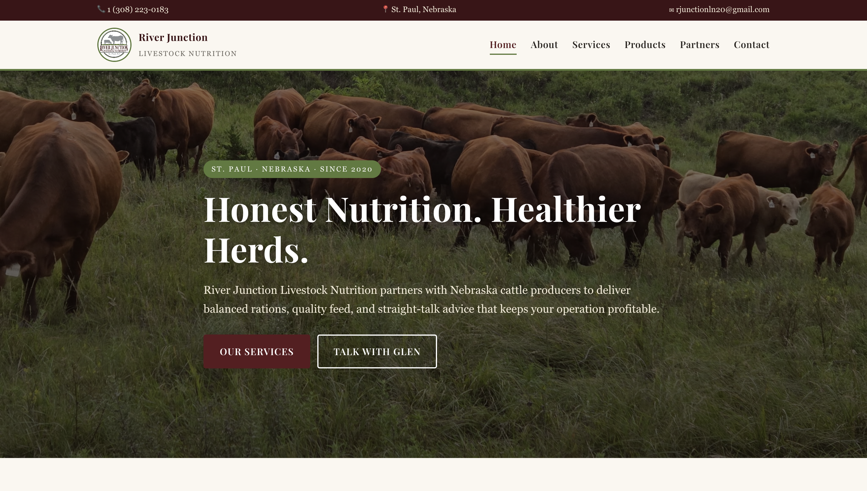 River Junction Livestock Nutrition website